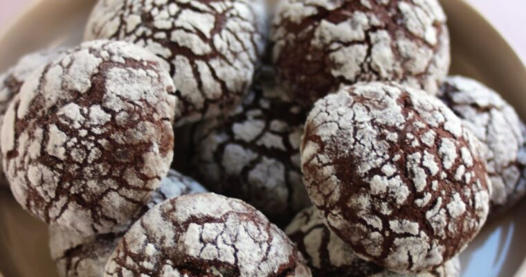 Chocolate Crinkle Cookies (Gluten-Free)